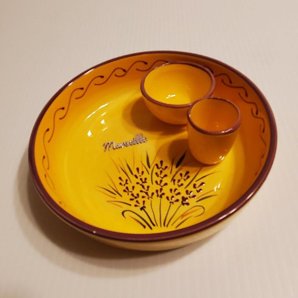 Condiment & Sauce Ceramic Dipping Bowl Dish Plate.